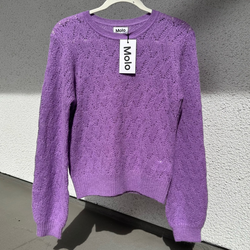 Molo Women's‎ Purple knit Sweater NWT